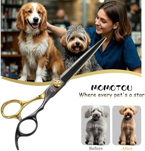 7'' Professional Straight Dog Grooming Scissors Pet Shears