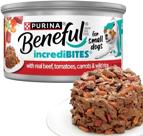 Beneful Purina IncrediBites Small Wet Dog Food in Gravy, Beef, (12) 3 oz