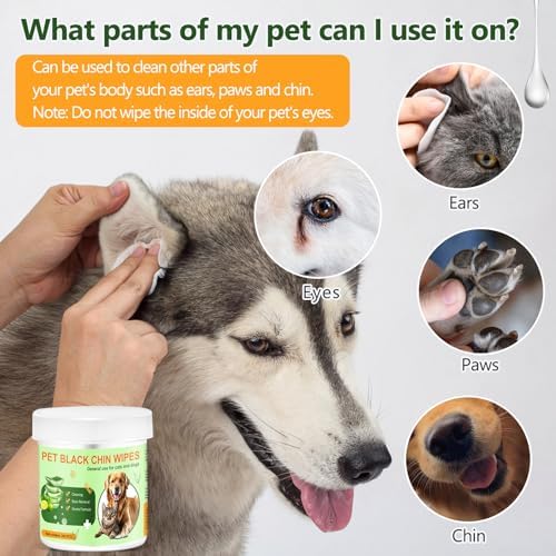 Soft Pet Eye Wipes with Aloe Vera Extract, Gentle Cleansing for Dogs & Cats - Multi-Use for Eyes, Paws, Ears & Chin Care, PH Balanced for Sensitive Skin (200 PCS)
