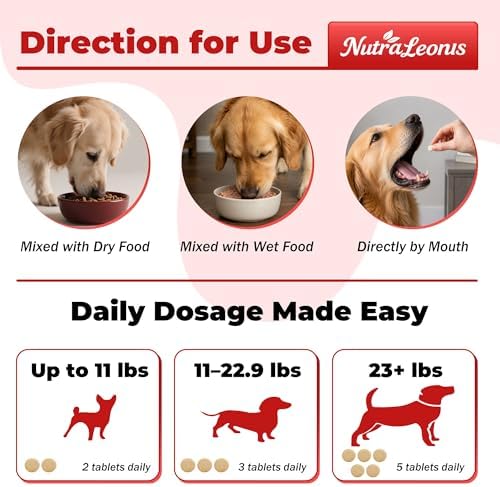 Taurine Supplement for Dogs – Supports Cardiovascular Health,Helps Heart Murmurs,Myocardial Hypertrophy DCM,Promotes Normal Heart, Immune Function,Vision,Energy & Vitality,CoQ10–Vet-Formulated-120ct