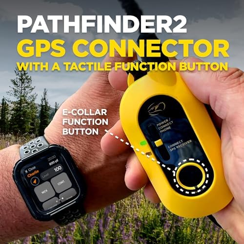 Dogtra Pathfinder 2 GPS Tracker eCollar + 2 Add-on Receivers Green & Black | 9 Mile, LED Light, No Fees, Free App, Waterproof, Smartwatch Control, Satellite Tracking, Multi-Dogs, Smartphone Required