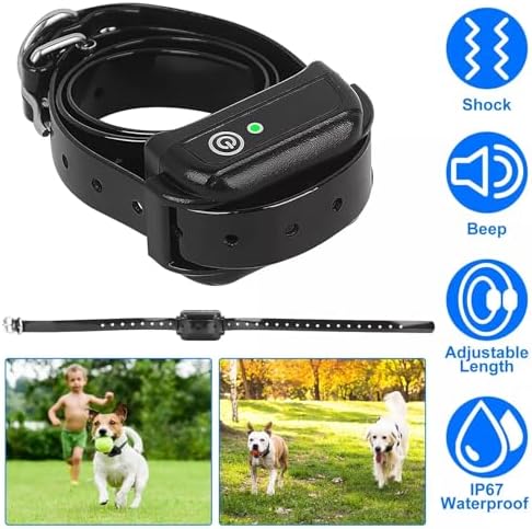 Wireless Dog Fence, Rechargeable Waterproof Shock Collar - Electric Pet Fence for Stubborn Dogs - Safe Effective No Randomly Over Correction - Boundary Fence System for All Dogs,for3dogs