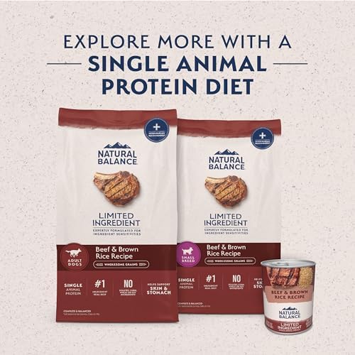 Natural Balance Limited Ingredient, Small Breed, Beef & Brown Rice, 4 lb
