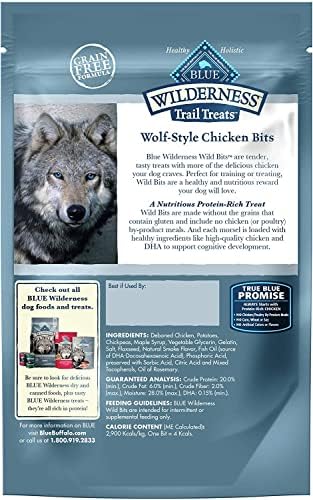 Blue Buffalo Wilderness Wild Bits Chicken Soft & Chewy Dog Treats, 4 Ounce (Pack of 8)