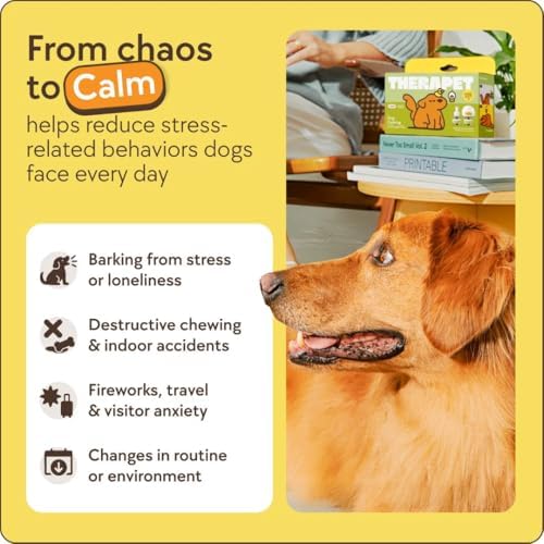 TherapetMD Dog Calming Diffuser Refill Kit (2-Pack, 60-Day Supply) Dog Pheromone Refills for Stress, Separation, Pee Accidents, Barking, & Destructive Behaviors. Use with TheraPet MD Diffuser Only