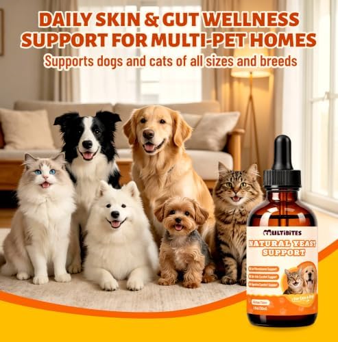 Cats & Dog Yeast Infection Relief Drops, Chicken Flavor, 2 fl oz