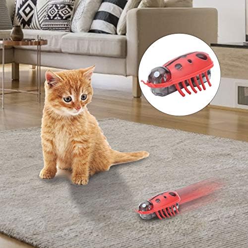 Zerodis Cat Interactive Toys, 7Pcs Mini Cute Cat Playing Toy Electric Funny Interactive Toy with Battery for Cats Kitten Training Playing Chewing