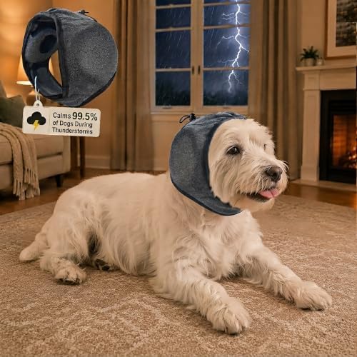 Noise Cancelling Dog Ear Covers: Calms 99.5% of Dogs During Thunderstorms