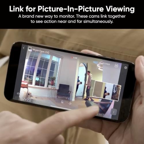 WYZE Cam OG 2-Pack Indoor/Outdoor Security Cameras with Color Night Vision