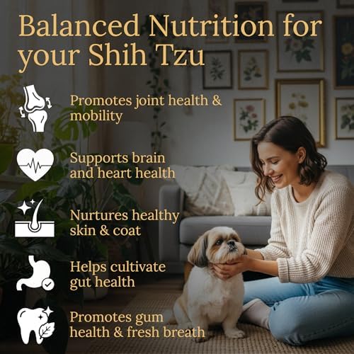 Multivitamins, Balanced Nutrition for Your Shih Tzu, 90 Count, Made in the USA with Real Bacon