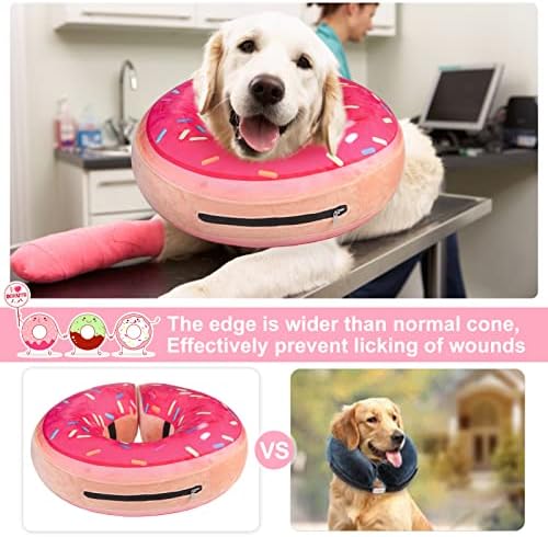 BEAUTYZOO Dog Cone Collar Alternative After Surgery,Pet Neck Donut E‑Collar