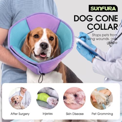 Dog Cones for Medium Dogs Soft Cone for Dogs to Stop Licking