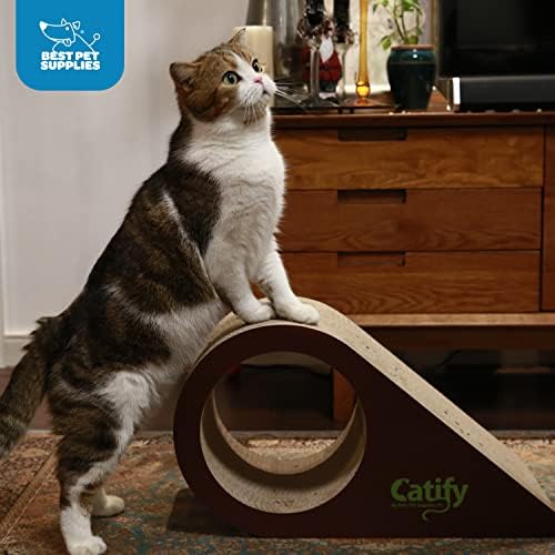 Best Pet Supplies Catify Corrugated Cardboard Cat Scratcher - Droplet