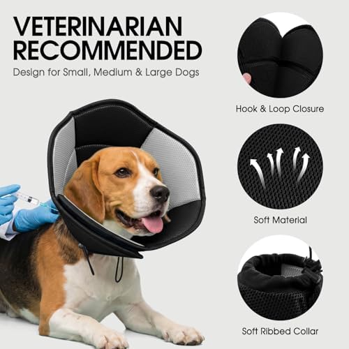 Dog Cones for Large Dogs Soft Dog Cone to Stop Licking