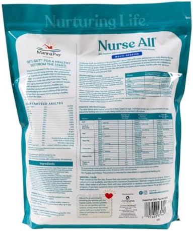 Manna Pro Nurse All Multi-Species Milk Replacer with Opti-Gut, 8 lb Bag