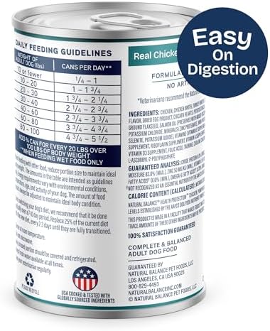 Natural Balance Health Protection Dog Food, Chicken Stew, 12.5 oz, 6 Pack