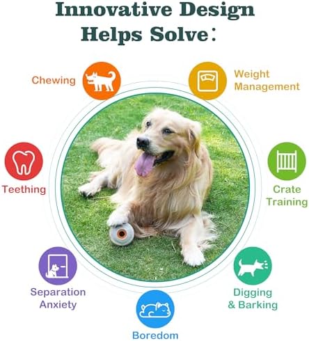 Multi-Functional Interactive Dog Toys for Aggressive Chewers, Indestructible Dog Toys for Medium/Large Breeds,Frozen Dog Treat Dispenser to Keep Them Busy,Reduces Anxiety(Pack of 1)