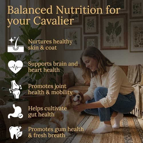 Cavalier King Charles Spaniel Multivitamins, 90 Count, Made in the USA with Real Bacon.