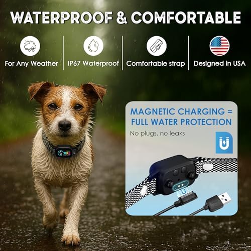 generic Bark Collar for Small Dogs 8-40 No Shock Anti Barking with Al Chip (Small,Black)