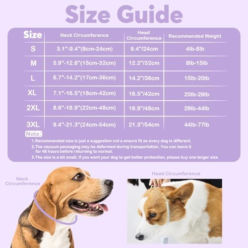 IDOMIK Dog Recovery Collar, Waterproof Soft Dog Cone After Surgery