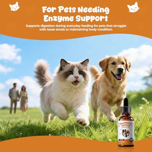 Pancreatic Enzymes for Dogs Drops, EPI Digestive Support with Pancreatin