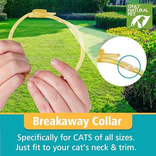 Only Natural Pet EasyDefense Non-Toxic Flea & Tick Cat Collar. Single Collar Protects for 4 Months! (1 Pack)