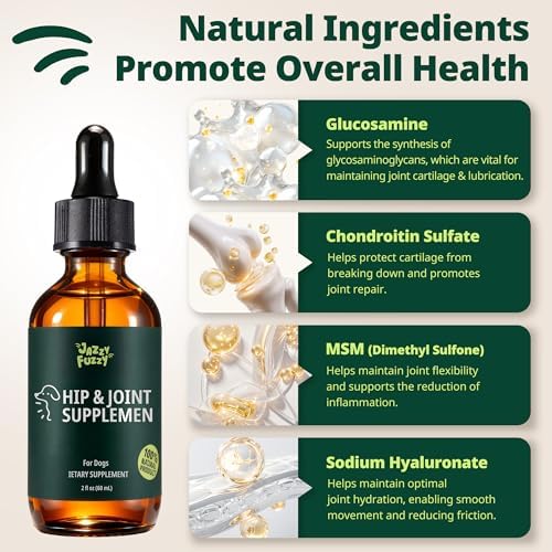 Joint Drops for Dogs, Liquid Glucosamine Supplement, 60 mL