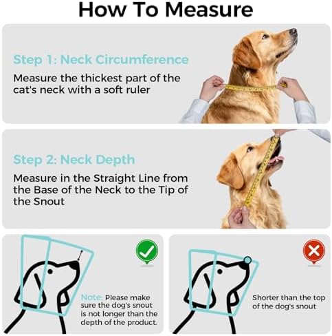 Elizabethan Collar for Dogs, Protective Cone for Surgical Recovery