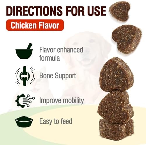 Hip & Joint Health Supplement for Dogs and Cats（150 Chews）,Contains Glucosamine, Plus Chondroitin and MSM, Supports Healthy Joints, for All Breeds and Sizes