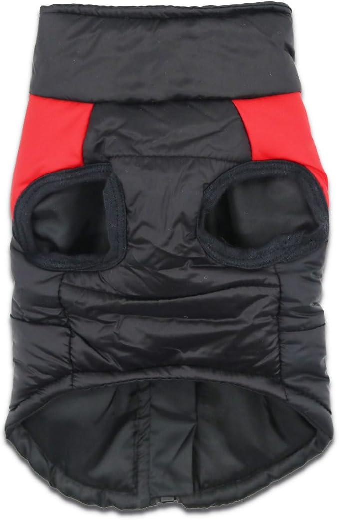Small Dog Coats Warm Winter Jackets for Small Medium Dogs Puppy Cold Weather Coat Pet Clothes, Red, Medium