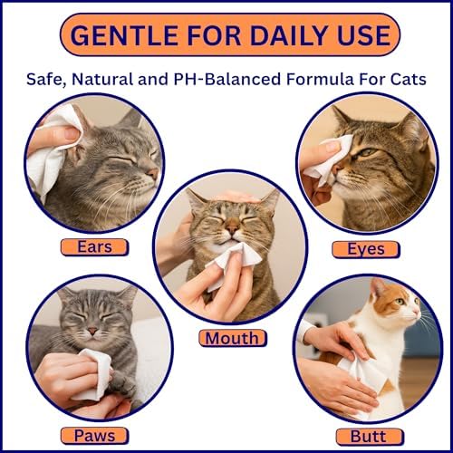 Aurora Pet Wipes – 100% Natural, Plant-Based Hypoallergenic Grooming Wipes for Dogs & Cats – Extra-Durable, Large & Thick for Effortless Cleaning (Unscented, 200 Count)