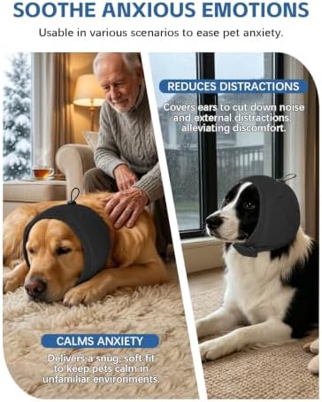 Dog Ear Cover, Dog Ear Muffs Noise Protection, S Gray