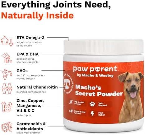 The Paw Parent Dog Hip and Joint Supplement, Green Lipped Mussel Powder