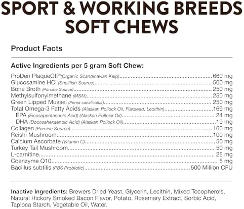 NaturVet Breed Specific Multivitamin for Sport & Working Breed Dogs