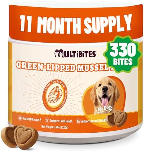 Green-Lipped Mussel Bites for Dogs, Natural Dog Joint Supplement