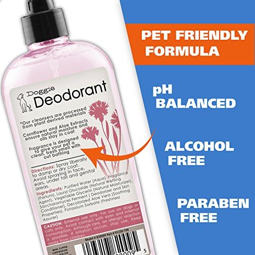 Best Pet Supplies 8" x 9" Pet Grooming Wipes for Dogs & Cats, 100 Pack, Plant-Based Deodorizer & Wahl USA Cornflower Aloe Pet Deodorant Spray for All Dogs & Cats – Clean Fresh Smell Refreshes