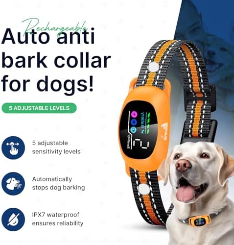 My Pet Command 2-1 Auto Dog Bark Collar with 300Ft Fob Remote, 2 Collar Kit