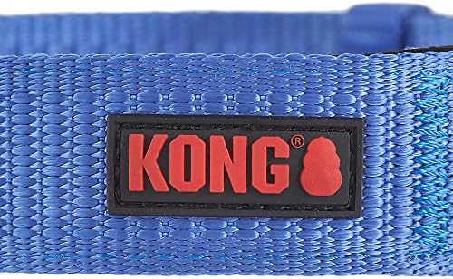 KONG Max HD Ultra Durable Neoprene Padded Dog Collar (XL, Blue)