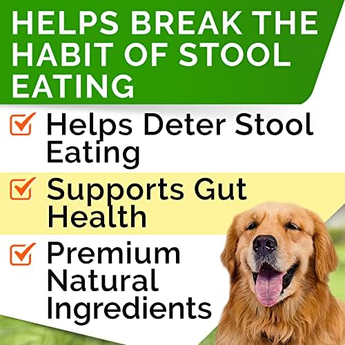 STRELLALAB No Poo Treats - Coprophagia Stool Eating Deterrent & Prevention