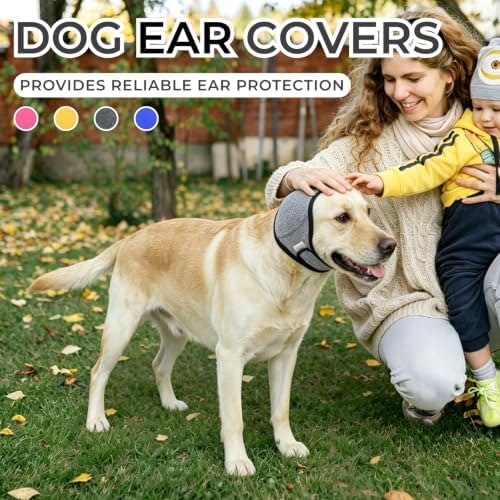 Dog Ear Covers for Bath,Dog Ear Muffs Noise Reduction Anxiety Relief