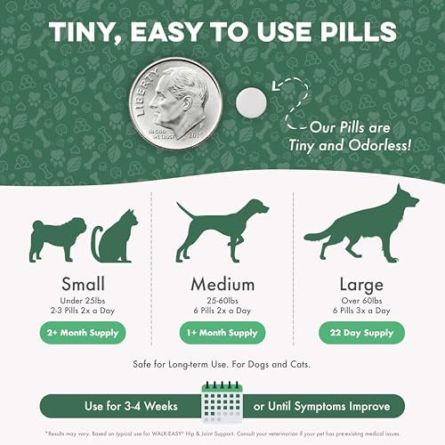 BestLife4Pets Walk-Easy Dog Hip & Joint Supplement - 2 Pack
