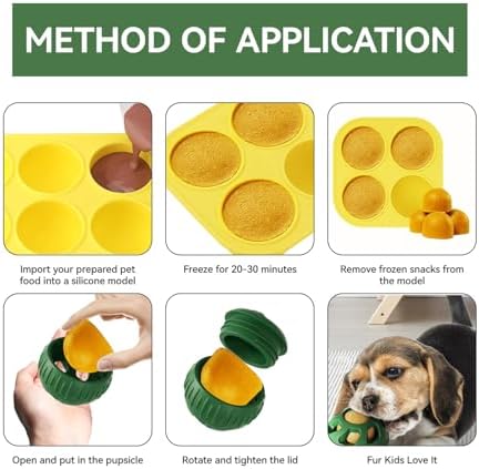3.15in Silicone Pupsicle for Dogs Toy, Refillable Frozen Dog Treat Toy