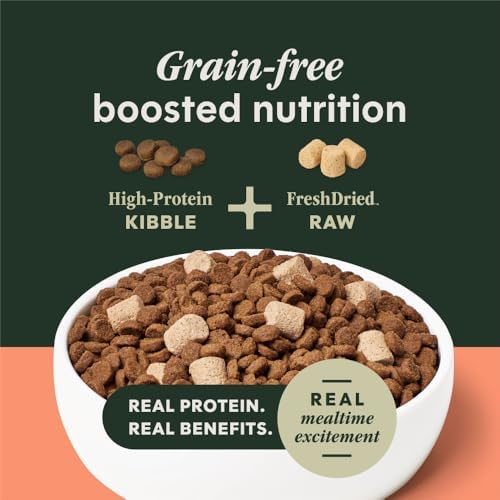 Instinct Raw Boost, Natural Dry Dog Food with Freeze Dried Pieces, High Protein, Grain Free Recipe - Real Salmon, 19 lb. Bag