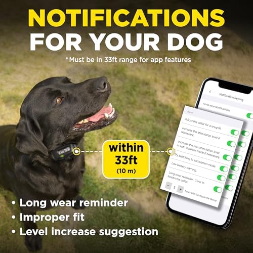 Dogtra Smart NOBARK with Titanium Contact 1" | Smart Bark Detection for Whining & Barking, 33 ft Range, App Notifications, Behavior Report, Waterproof, 10 lbs+, Ideal for Long-Haired Dogs