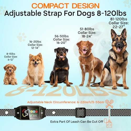 Bark Collar for Dogs with Clicker or Whistle – 300% Stronger Vibration, 5 Sensitivity Levels, 4 Training Modes, Fast Magnetic Charging | Waterproof, Adjustable – Train with Love, Not Pain