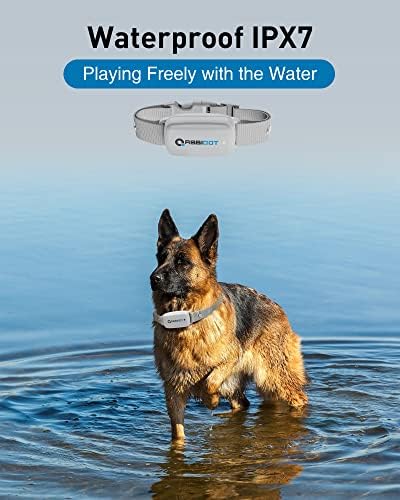 ABBIDOT Shock Collar for 2 Dogs, 3300 FT Dog Training Collar with Remote, IPX7 Waterproof with 4 Training Modes and Night Light, Rechargeable E-Collar for All Breeds (15-120 lbs),Blue Black