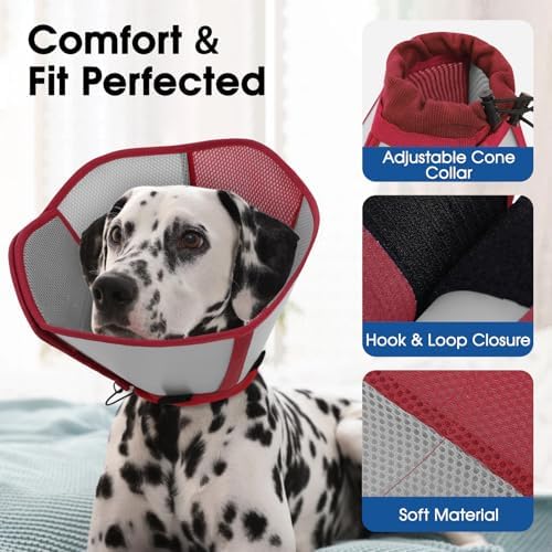 Dog Cone - Soft Cone for Dogs to Stop Licking