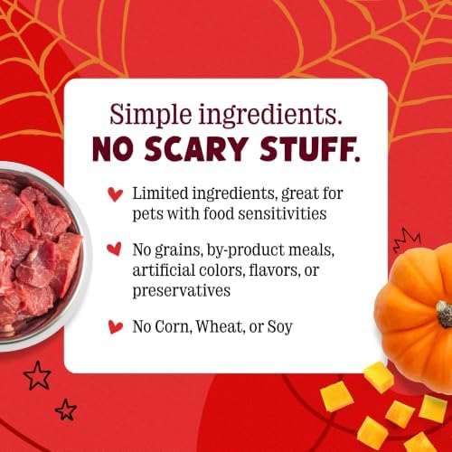 Stella & Chewy's Halloween Wild Weenies Beef and Pumpkin Dog Treat, 3.25 oz