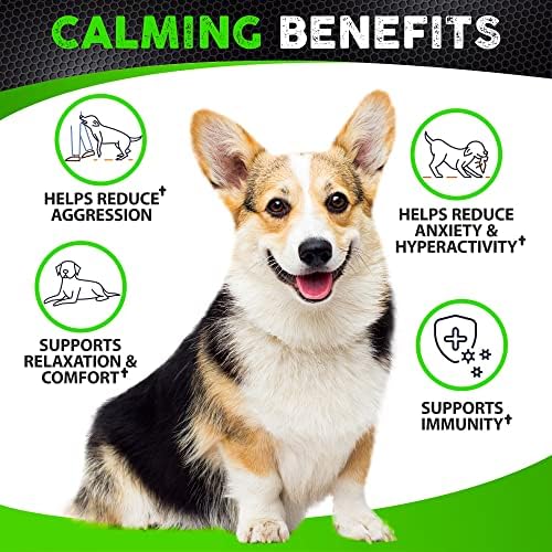 Hemp Calming Chews for Dogs Anxiety & Stress Relief - 170 Dog Calming Chews
