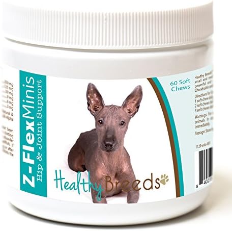 Healthy Breeds Xoloitzcuintli Z-Flex Minis Hip and Joint Support Soft Chews 60 Count